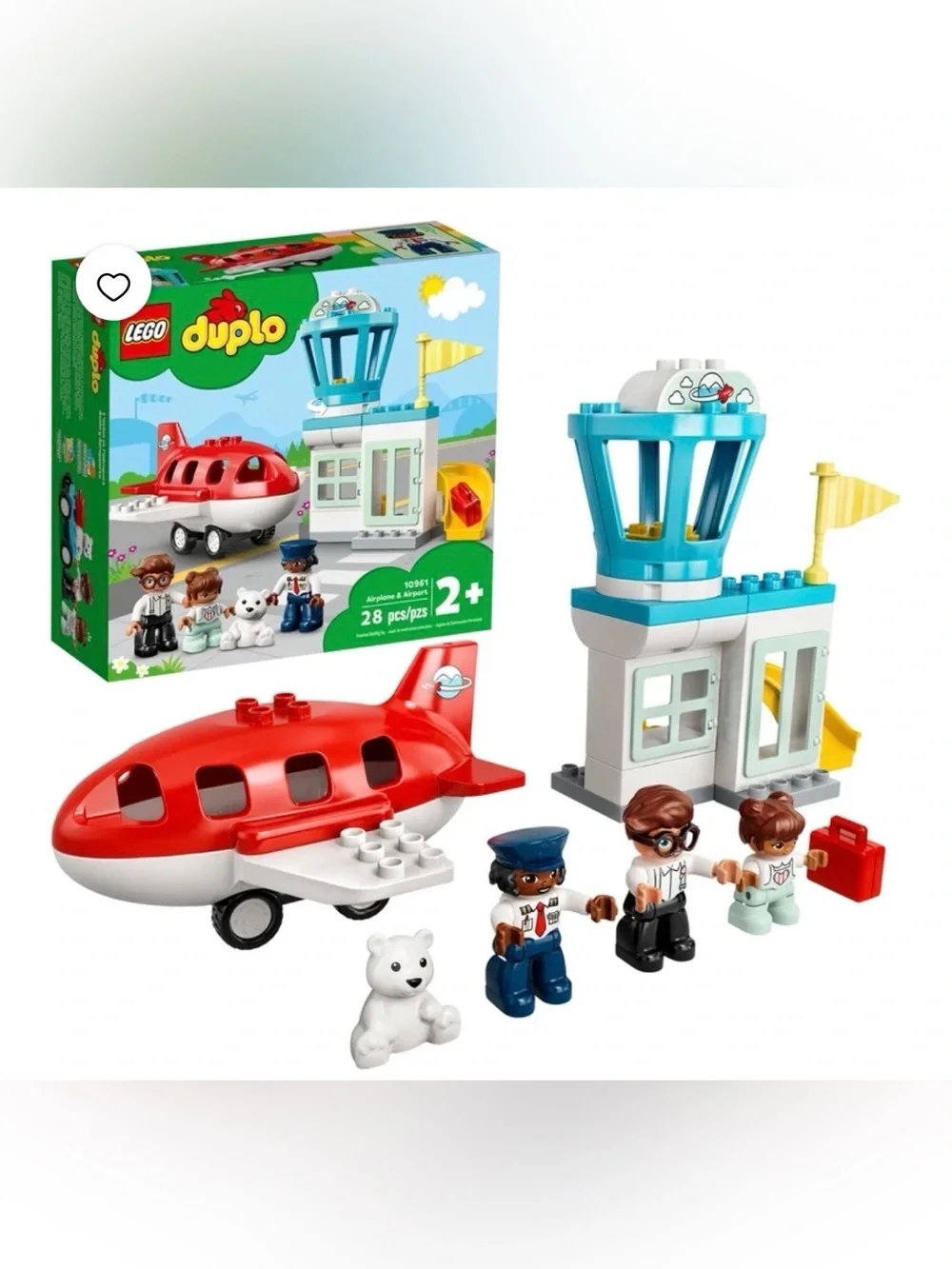 Lego Duplo airplane and airport 10961